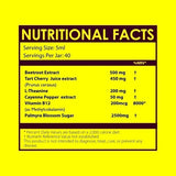NitroFlow Circulation Formula 200ml - 500mg Beetroot Tart Cherry Liposomal Energ