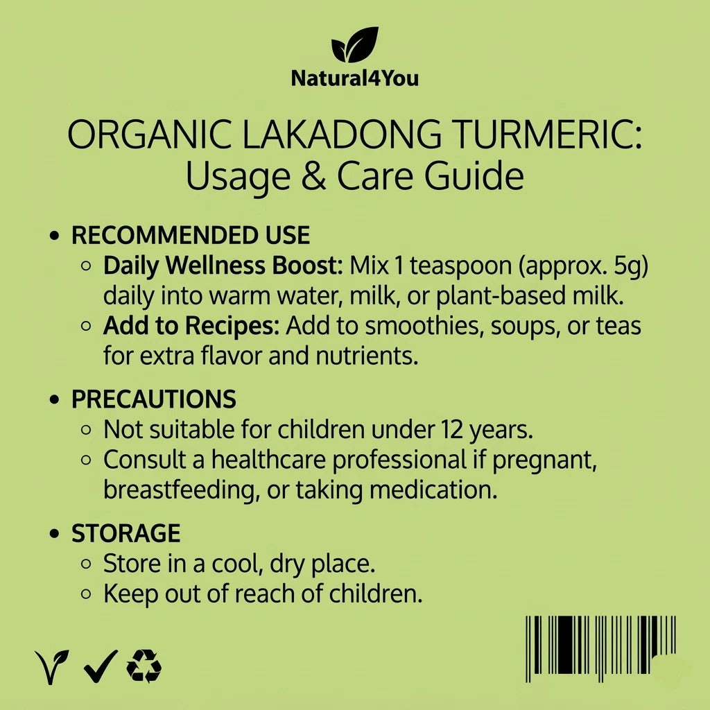 Organic Lakadong Turmeric + Black Pepper.