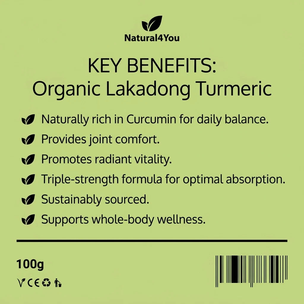 Organic Lakadong Turmeric.