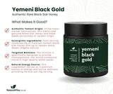 Yemeni Black Gold 220g - Premium Black Sidr Honey & Black Seed Nigella Sativa